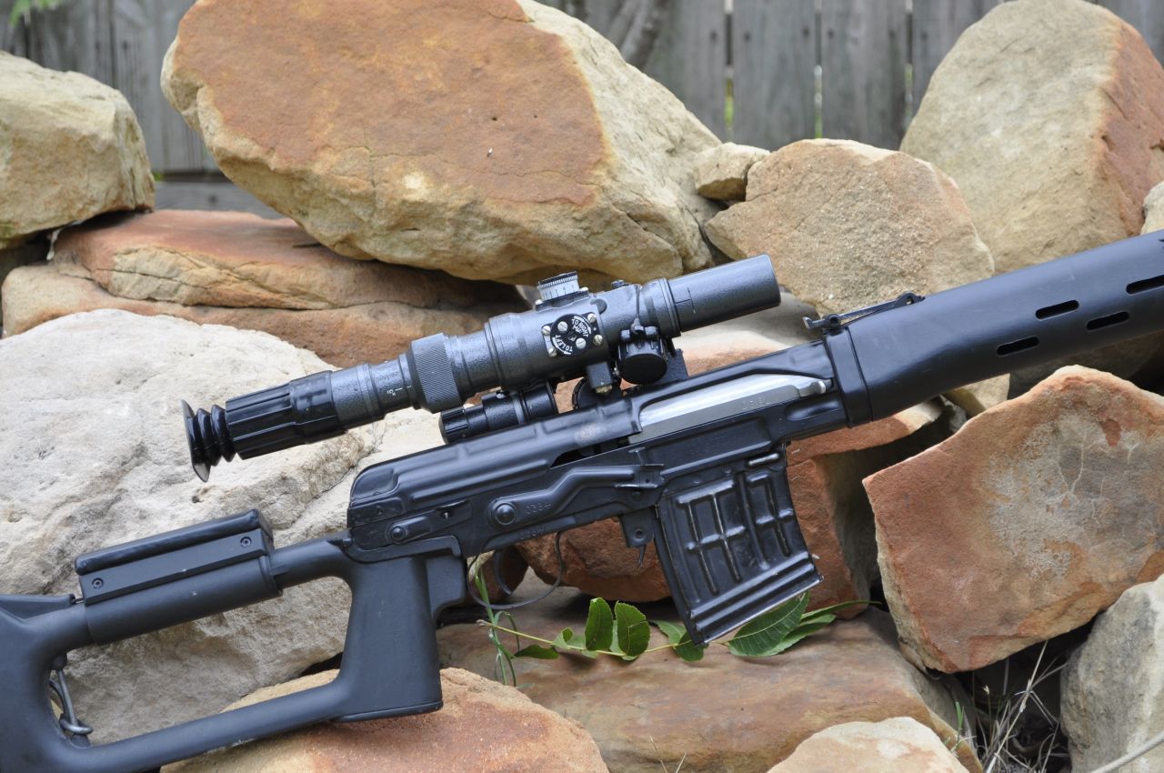PO 3-9x42M 1P21 Sniper Pancratic Sight Scope - AK & SVD.