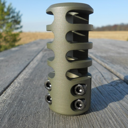 GUNWORKS GRIZZLYノンスレッドアルミニウムバレルライフル7075用マズルブレーキ