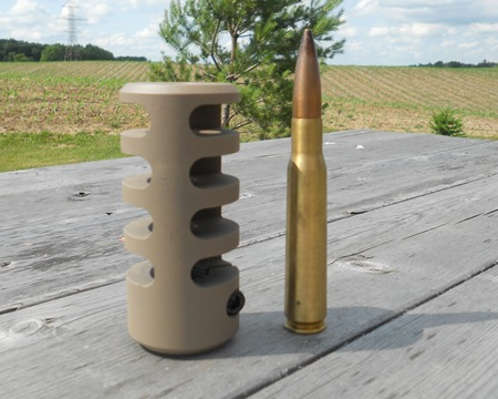 GUNWORKS GRIZZLY 7075ネジ付きアルミニウムライフル用マウスブレーキ