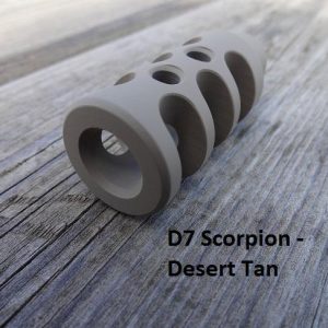 Frein de bouche D7 Scorpion pour Pistolet 1911 - 0.578x28 - aluminium 7075