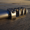 GUNWORKS Defcon 1 munningsbrems for gjenget løpsrifle - aluminium 7075