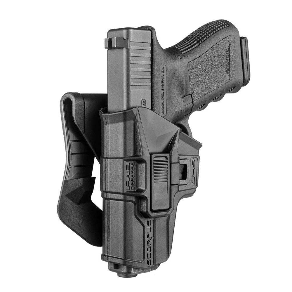 Holster de pistolet Glock tactique pour droitier à verrouillage