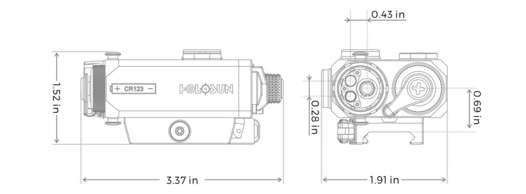 Holosun LS321R dimensions aresmaxima.com