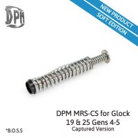 Glock19 & 19x soft captured version Recoil Reduction Spring DPM Systems aresmaxima.com