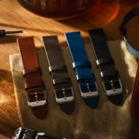 Bracelet cuir MARATHON 20mm ROYAL BLUE aresmaxima.com 5