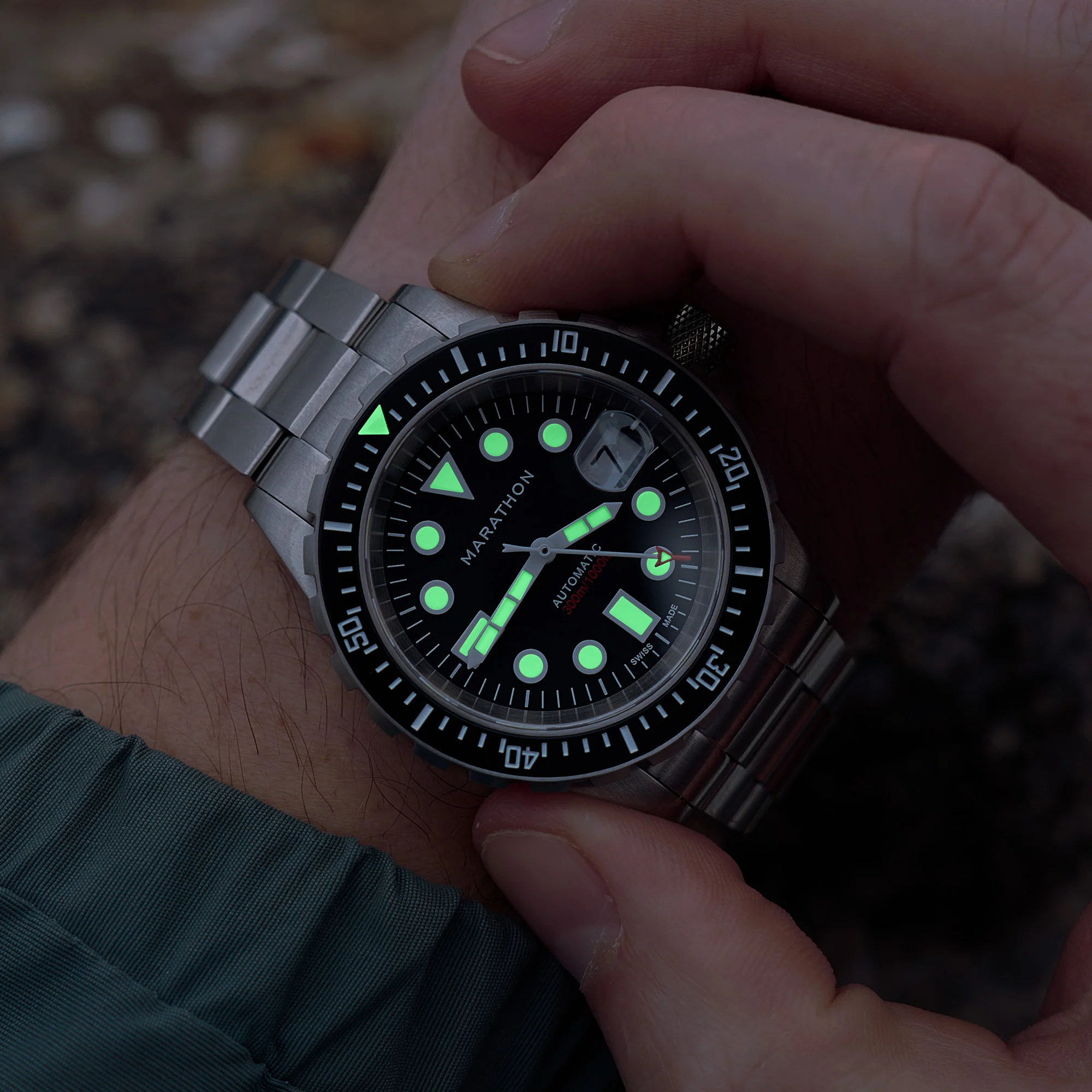 マラソン OSAR-D オートマチック 41mm スチール 1 aresmaxima.com